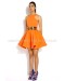 Tiara Neck Strap Mini Dress With Full Skirt